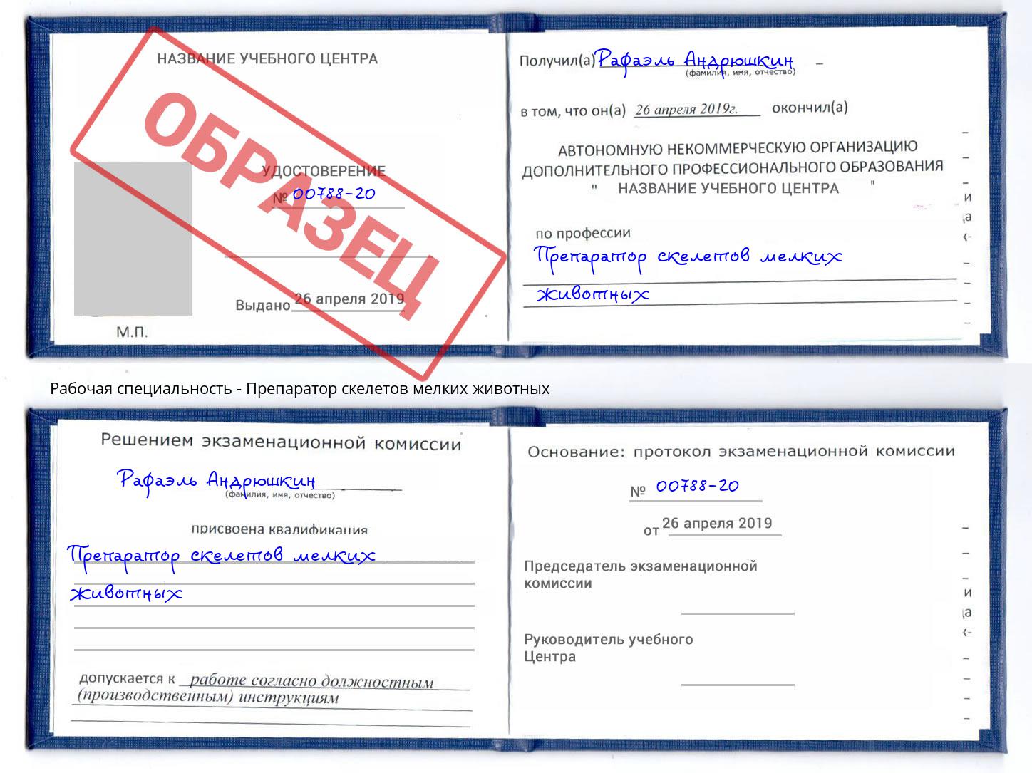 Препаратор скелетов мелких животных Красноуфимск